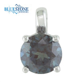 14KWG Round Solitaire Pendant w/ Alexandrite